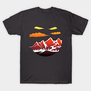 Sunset Mountain Range T-Shirt